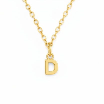 Birthstone Initial Necklace