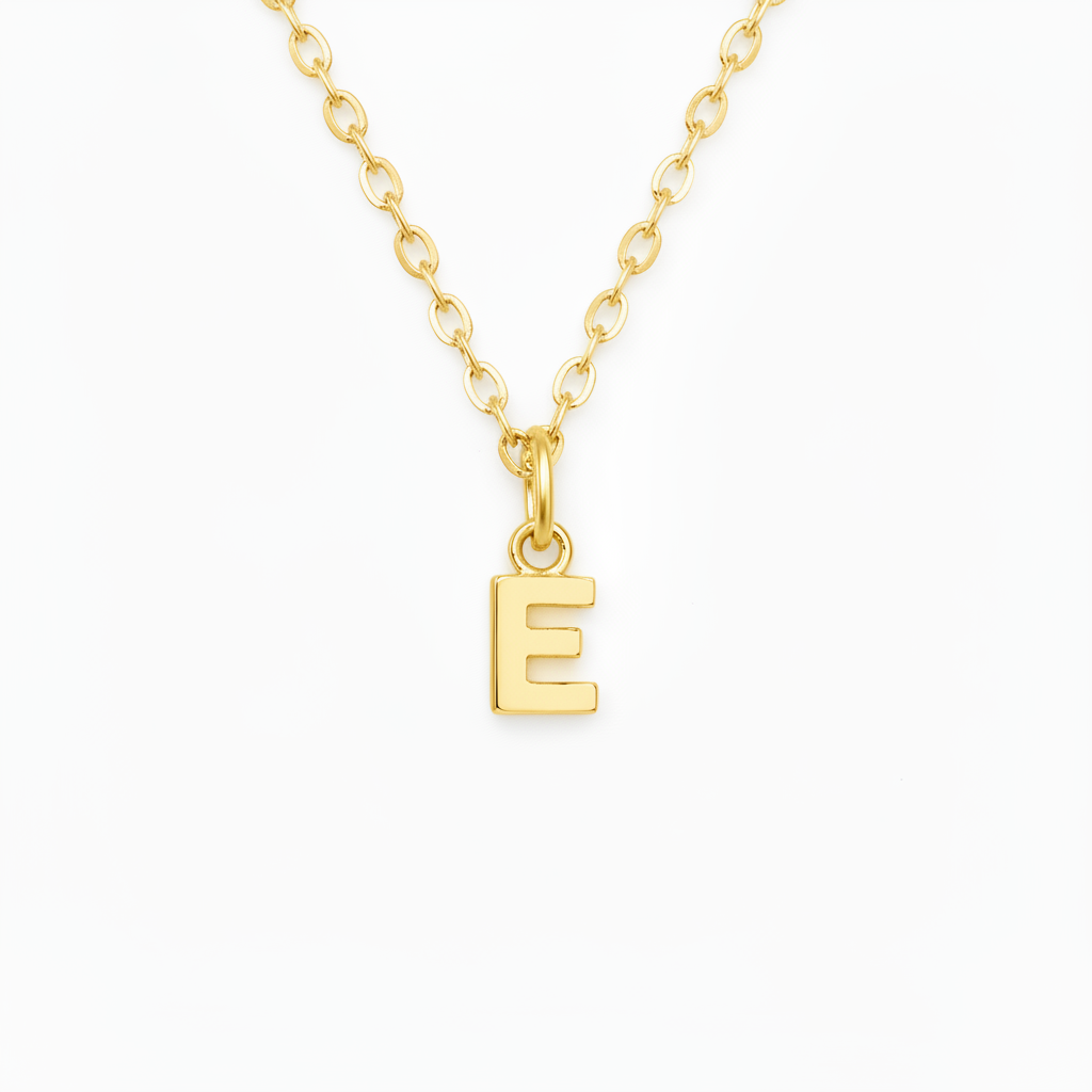 Birthstone Initial Necklace