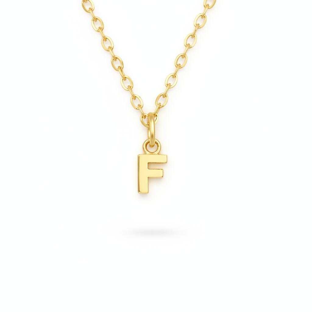 Birthstone Initial Necklace