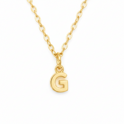 Birthstone Initial Necklace