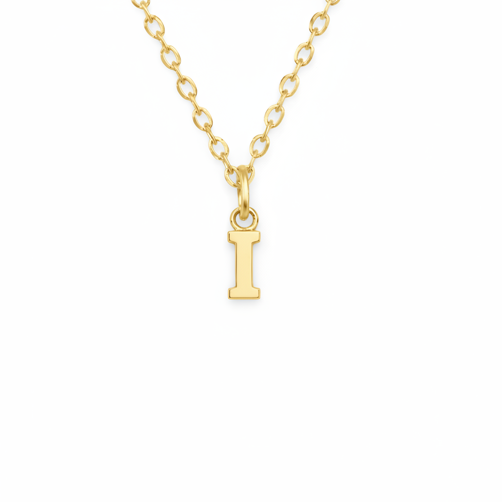 Birthstone Initial Necklace