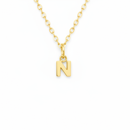 Birthstone Initial Necklace