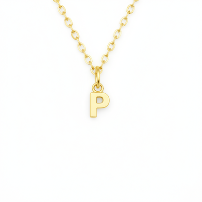 Birthstone Initial Necklace