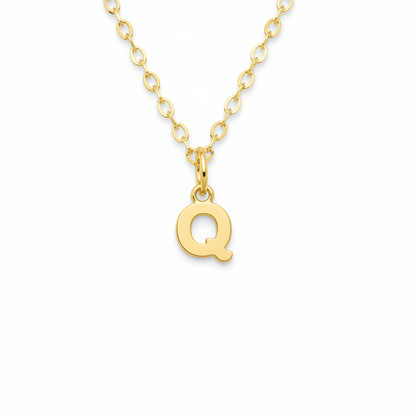 Birthstone Initial Necklace