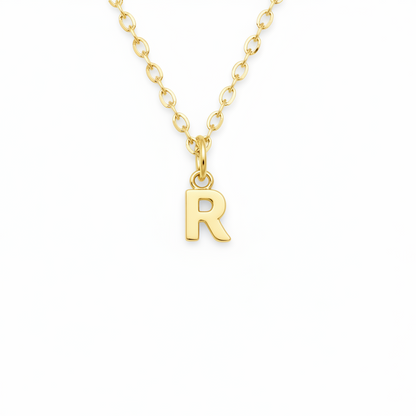 Birthstone Initial Necklace