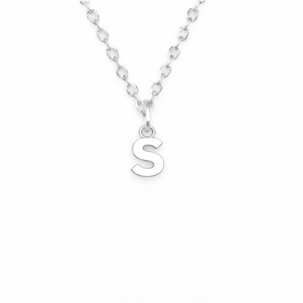 Birthstone Initial Necklace