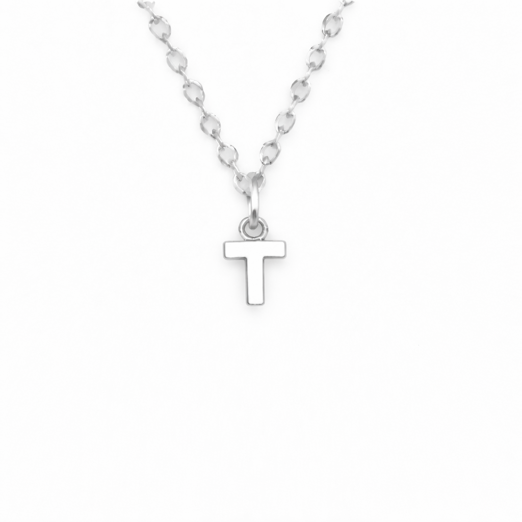 Birthstone Initial Necklace