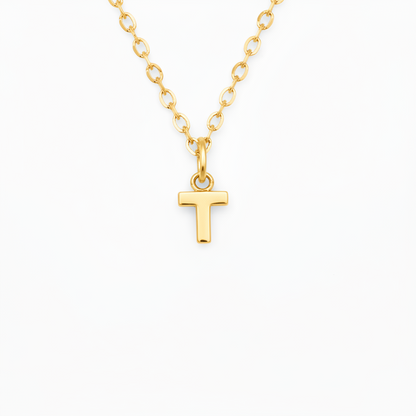Birthstone Initial Necklace
