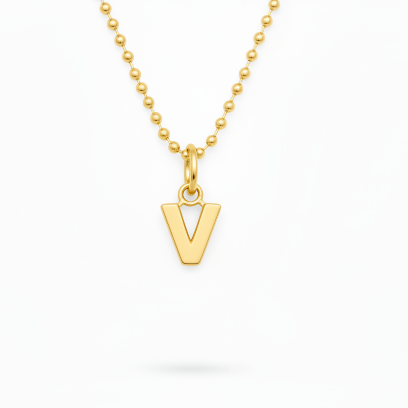 Birthstone Initial Necklace