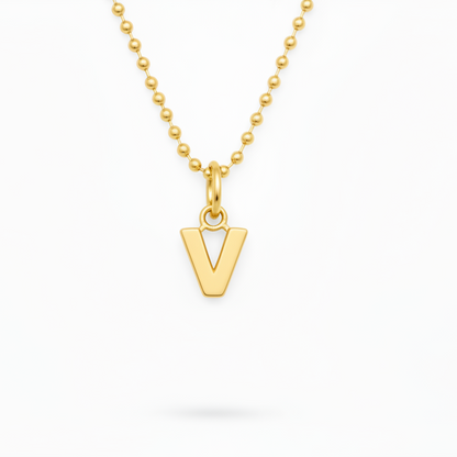 Birthstone Initial Necklace