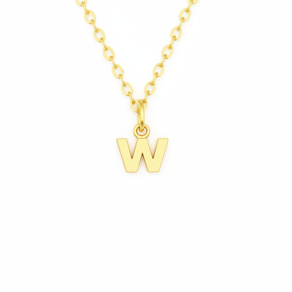 Birthstone Initial Necklace