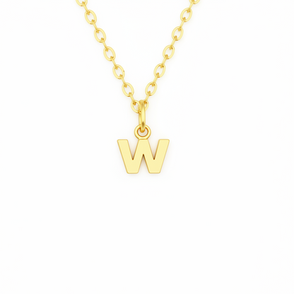 Birthstone Initial Necklace