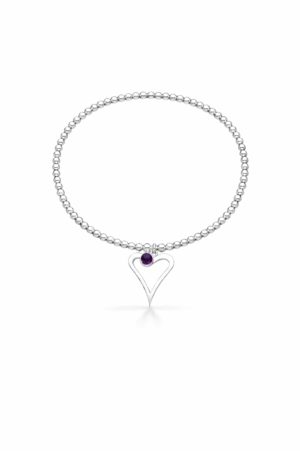 Birthstone Heart Bracelet