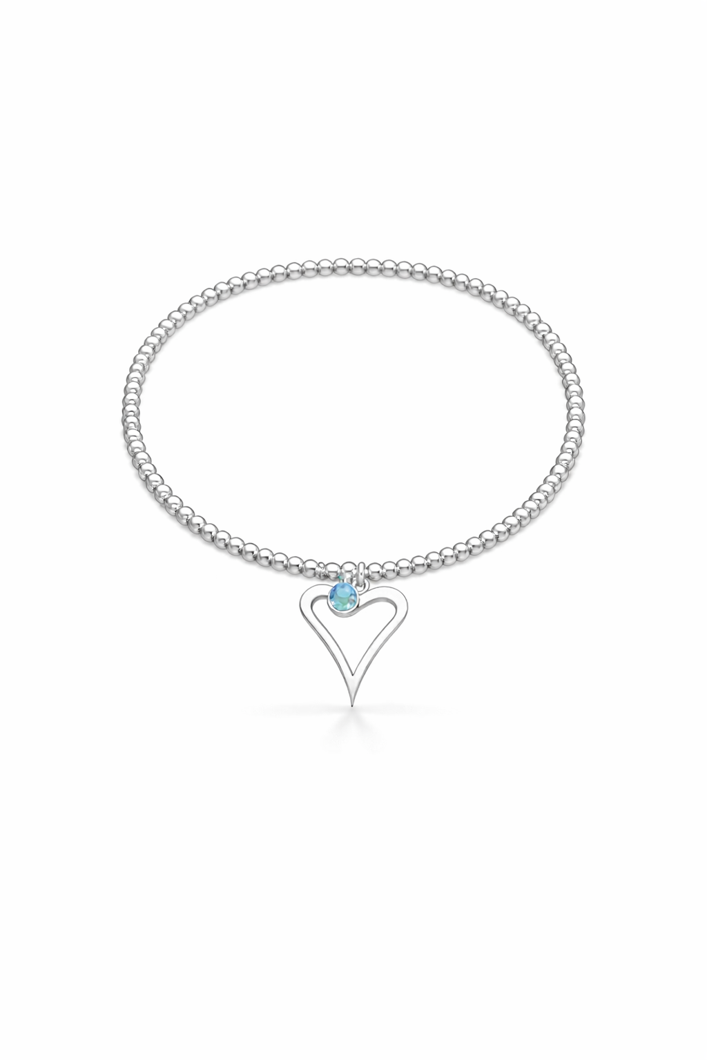 Birthstone Heart Bracelet