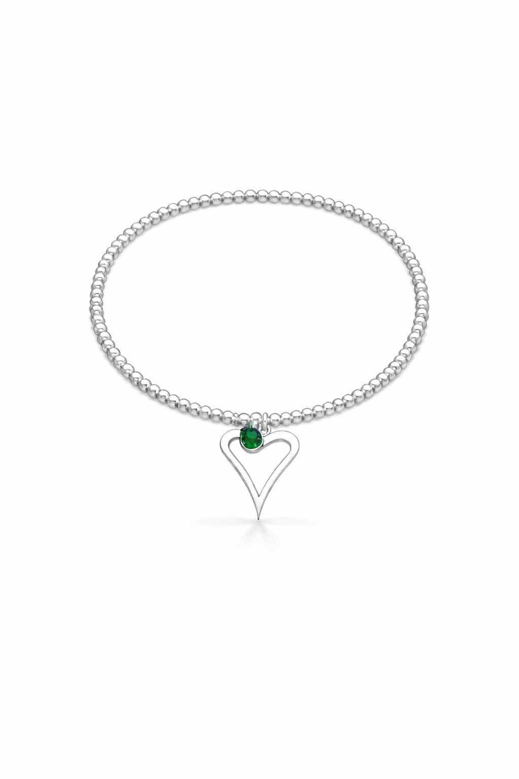 Birthstone Heart Bracelet
