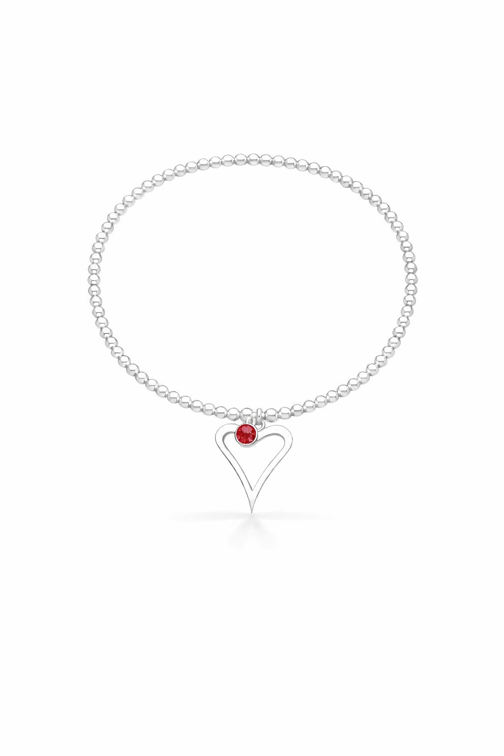 Birthstone Heart Bracelet