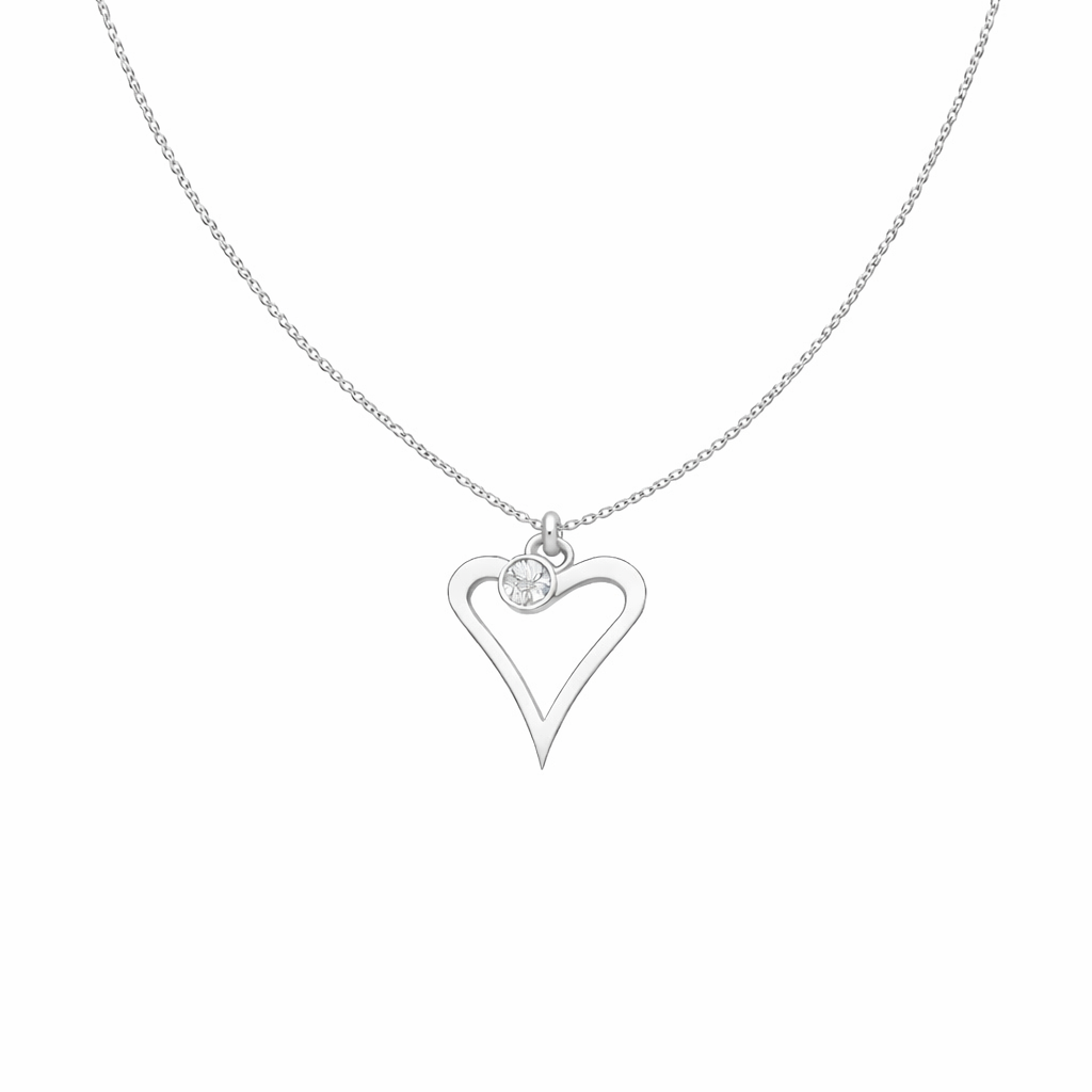 Birthstone Heart Necklace