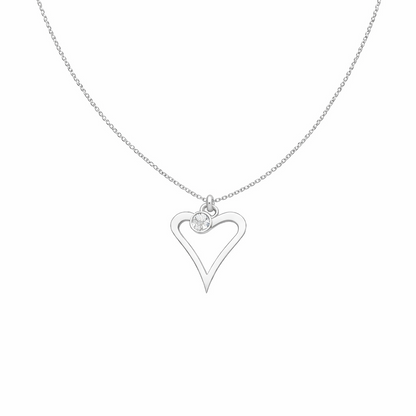 Birthstone Heart Necklace