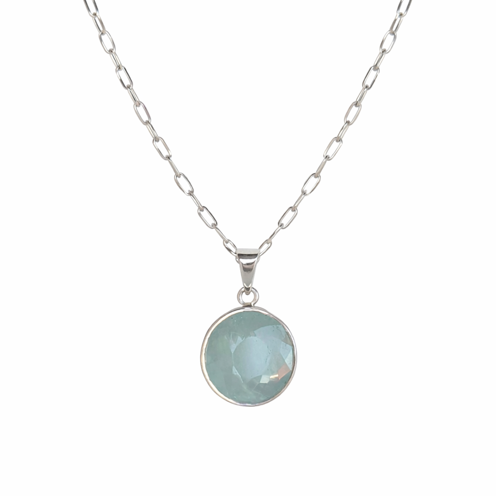 Aquamarine Treasure Trace Necklace