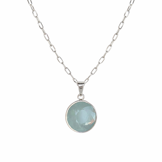 Aquamarine Treasure Trace Necklace