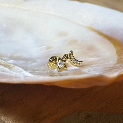 Celestial Asymmetrical Studs
