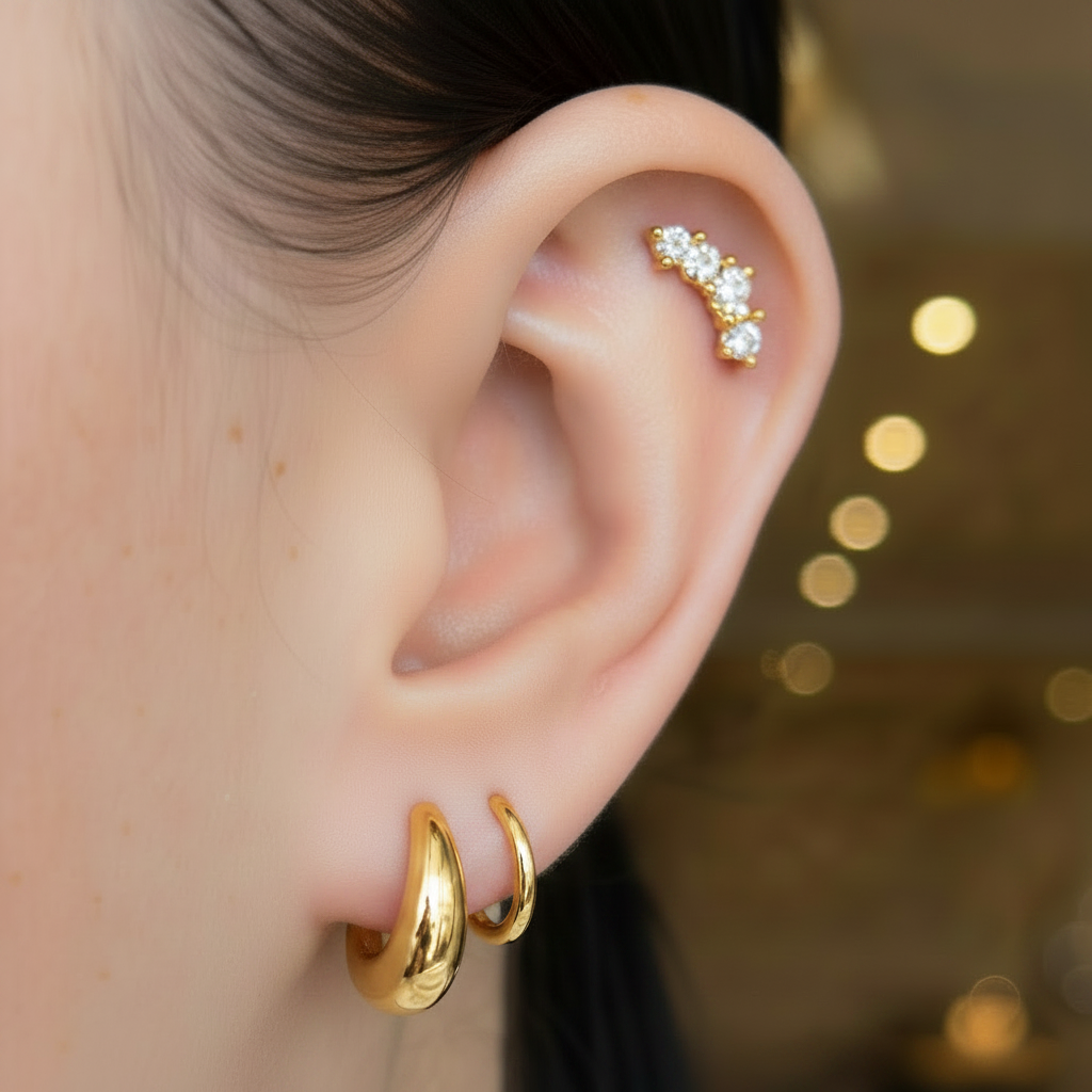 Constallation Cartilage Flat Back Stud
