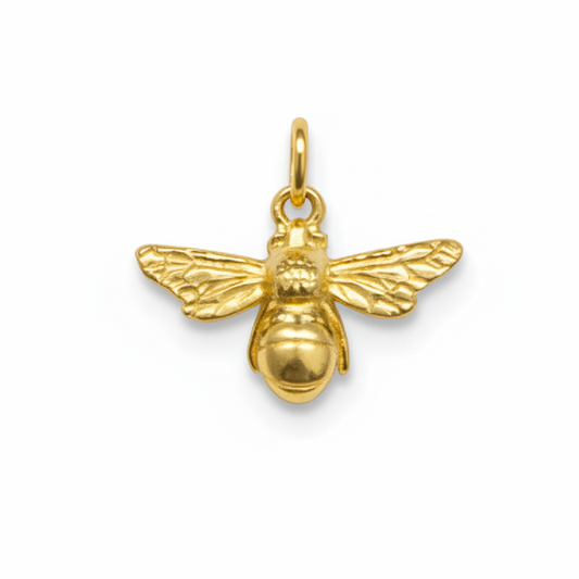 Gold Bumble Bee Pendant