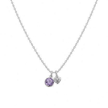 Birthstone Teeny Heart Necklace