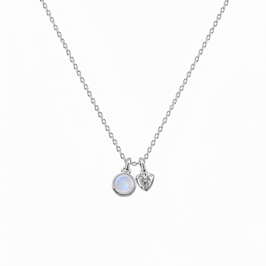 Birthstone Teeny Heart Necklace