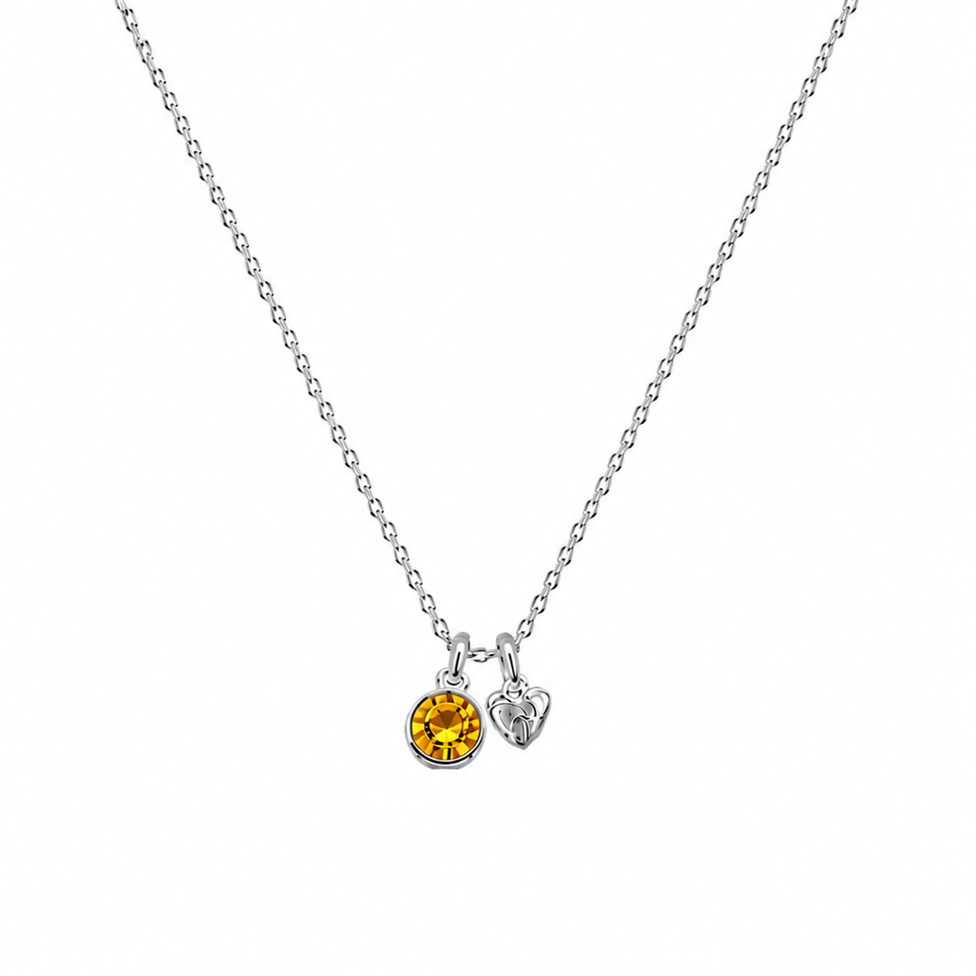 Birthstone Teeny Heart Necklace