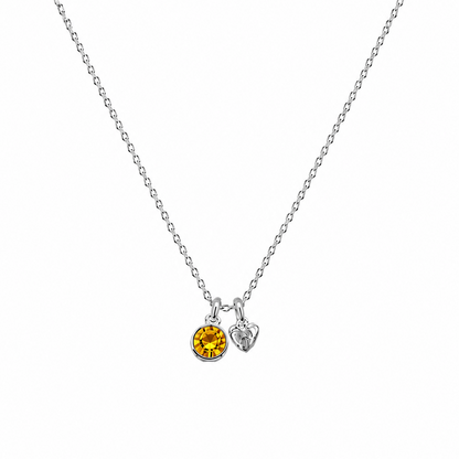 Birthstone Teeny Heart Necklace