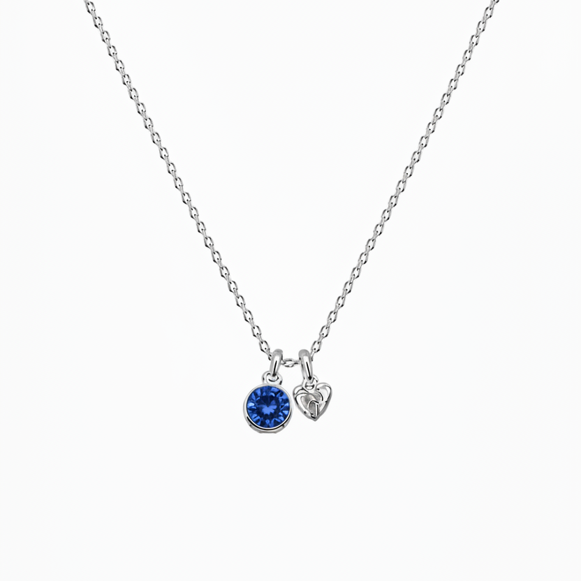 Birthstone Teeny Heart Necklace