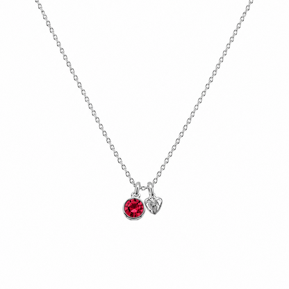 Birthstone Teeny Heart Necklace
