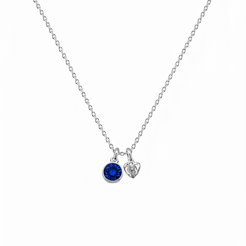 Birthstone Teeny Heart Necklace