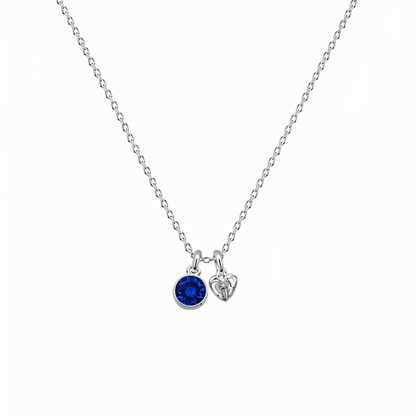Birthstone Teeny Heart Necklace