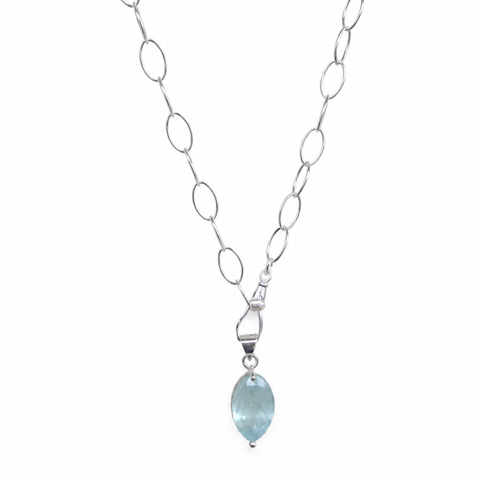 Adeline Aquamarine Necklce