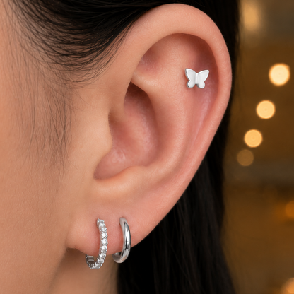 Butterfly Cartilage Stud