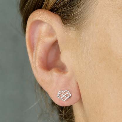 Infinity Heart Studs