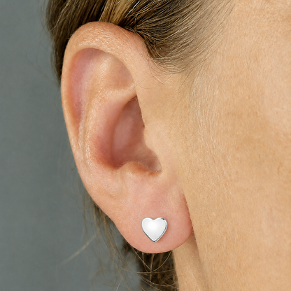 Simple Heart Studs