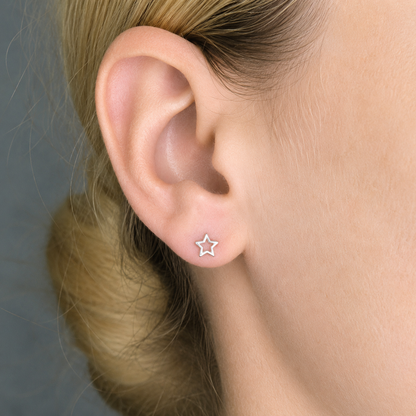 Open Star Studs