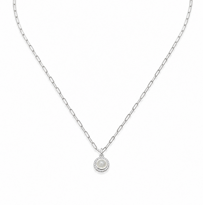 Sparkle Disc Trace Necklace