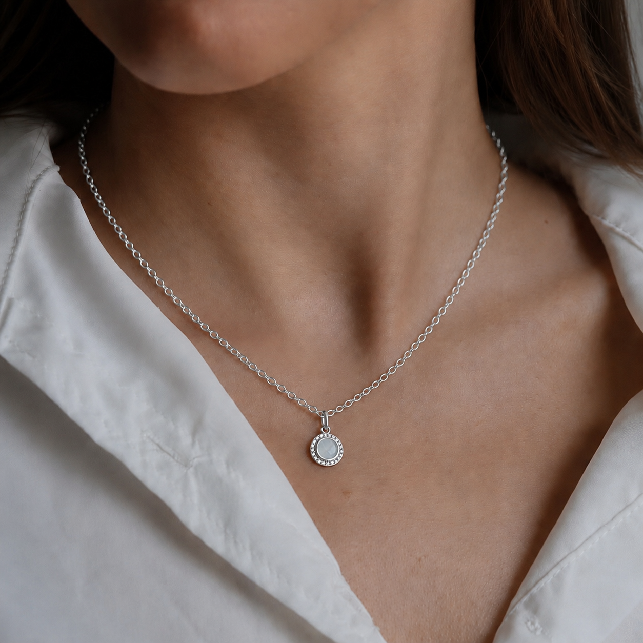 Sparkle Disc Necklace
