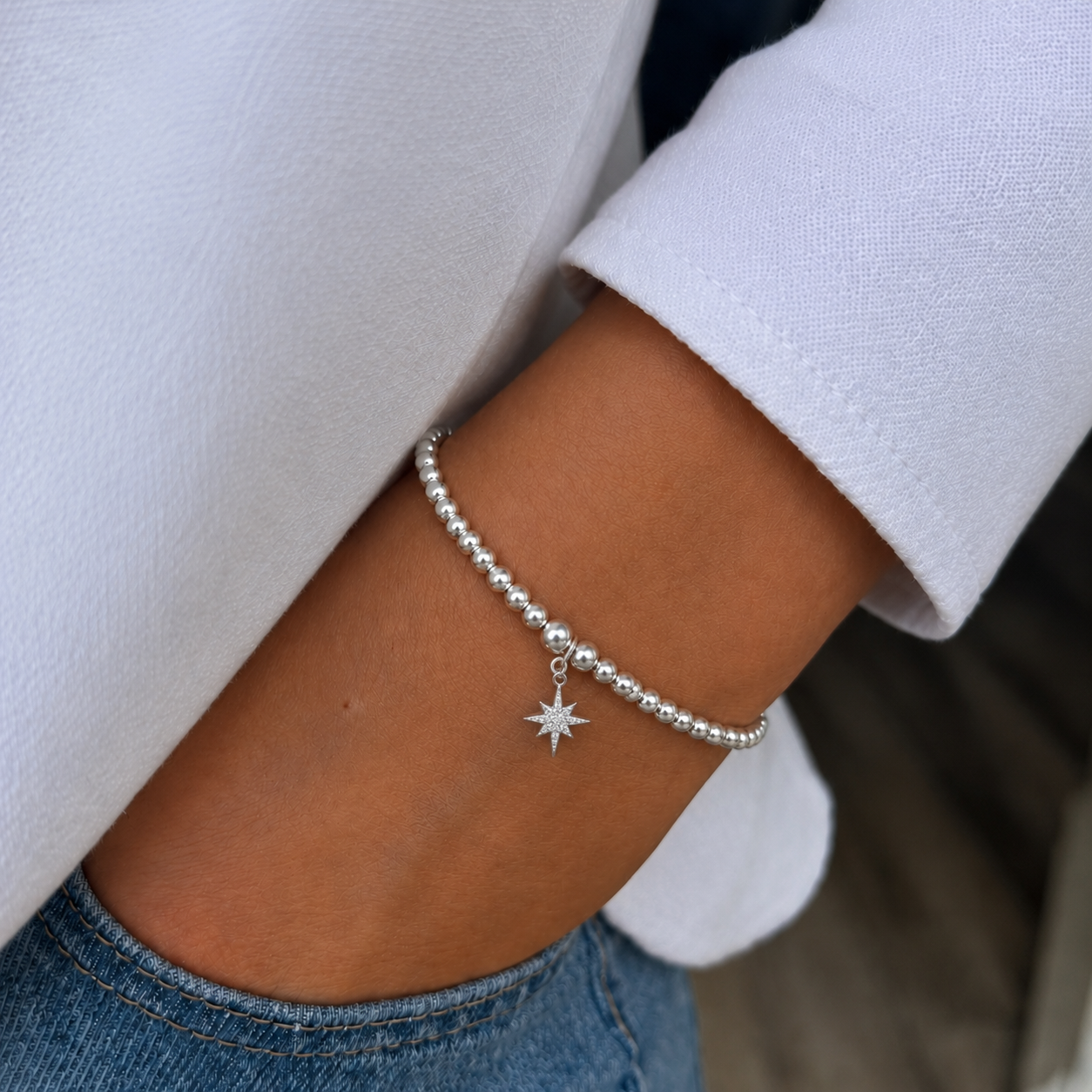North Star Beaded Bracelet
