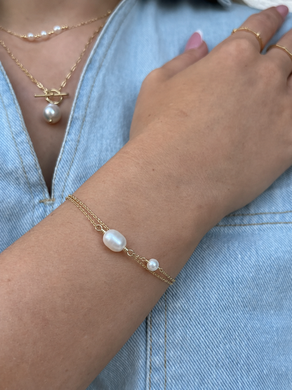 Double Pearl Bracelet