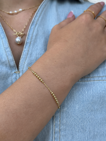 Bead & Chain Bracelet