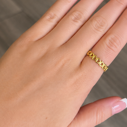 Hearts Stacking Ring