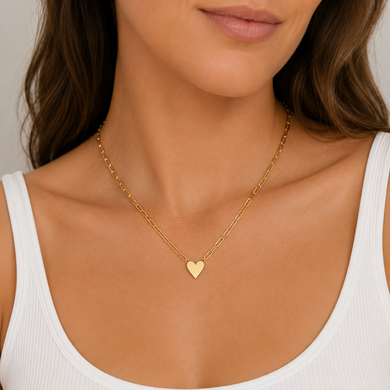 Paperclip Heart Necklace