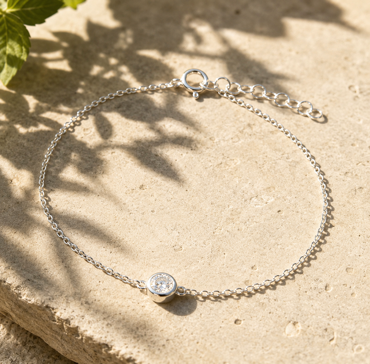 Solitaire Stacking Bracelet