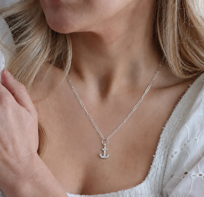 Anchor Trace Chain Necklace
