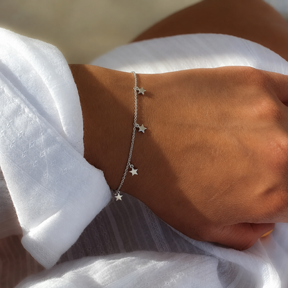 Cosmic Five Star Charm Bracelet
